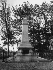 The Menno Simons monument outside Witmarsum